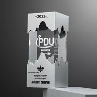 Trofeo de cristal Cubo de Rubik Pilar Tema deportivo Ecológico Regalo creativo de gama alta Grabado interno