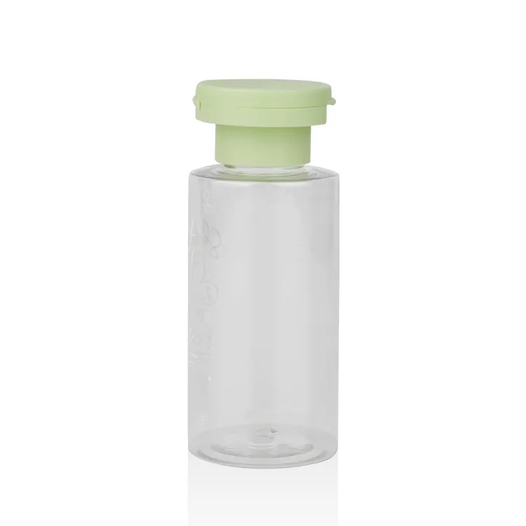 Botol Toner Kosmetik Warna-warni Mewah 60Ml 80Ml 100Ml 120Ml 150Ml 200Ml Botol Minyak Plastik PET Bahu Datar dengan Tutup Ulir