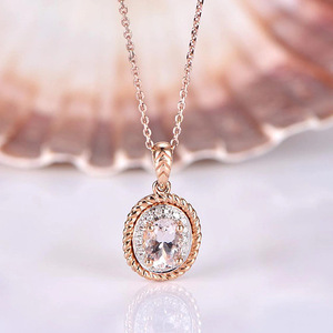 Elegante Collana con Pendente a Goccia per Donne, Catena con Pietre Scintillanti, Gioiello alla Moda, Regalo per Compleanno o Festa - Product Image 1