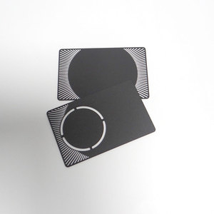 CR80 sang trọng NFC kim loại thẻ kinh doanh với hollowout cutout hiệu ứng Matt Đen/Frosted kết thúc cho khách sạn sử dụng phương tiện truyền thông xã hội chia sẻ - Product Image 6