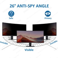 Protection d'écran de confidentialité amovible pour ordinateur de bureau DELL 34 pouces 21:9, filtre anti-reflet et anti-espionnage