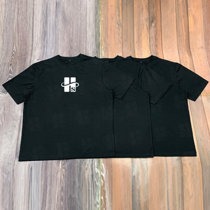 เสื้อยืดออกกำลังกายผู้ชายผ้าคอตตอนผสมสแปนเด็กซ์ ระบายอากาศได้ดี ทรงปกติ หนา 240GSM  ปั๊มลายทองตามสั่ง คุณภาพสูง - Product Image 5