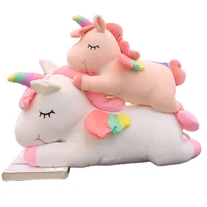 China Manufacturer Soft Pp Cotton Big Stuffed Animal Pink Baby Unicorn Plush Toy