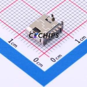 HX TYPE-C 6P USB Connector SMD Connector ( Connector Type: Type-C )( Gender: Female )( Mounting Type: Horizontal Mount ) - Product Image 2