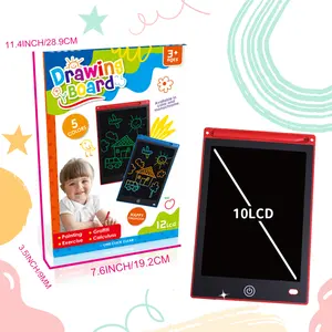 Schrijftablet 10 Inch, Kleurrijk Doodle Bord Tekenblok Voor Kinderen, Tekentafel Schrijfbord Tekentablet, Educat