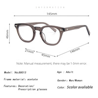 Monturas de Gafas Ópticas Unisex Hechas a Mano con Lentes Transparentes de Acetato, Ligeras y Duraderas, Personalizadas, Suministro al por Mayor OEM ODM Sunray