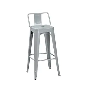 High Quality Restaurant Dining Room Bar Stools Chairs Metal Tube High Bar Stool Chair
