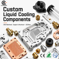 Plaque de refroidissement liquide pour serveur, usinée CNC en aluminium, plaque de refroidissement par eau, sur mesure OEM ODM 0,01 mm