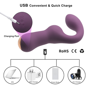 Consolador de masturbación femenina para adultos alimentado por USB, vibrador de conejo de Sex Shop, doble punto G y estimulación del clítoris - Product Image 5