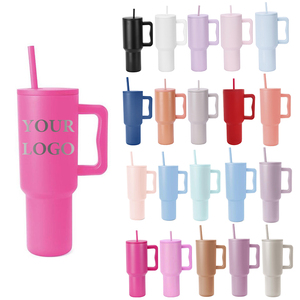 Vaso Térmico de Acero Inoxidable de Doble Pared, Blanco, para Sublimación, Venta al por Mayor, 40oz, con Asa - Product Image 1