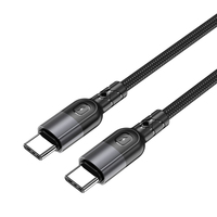 Kabel Data pengisi daya cepat, kabel Data tipe-c ke tipe-c PD 60W, kabel pengisian daya Cepat USB 2.0 PD3.0 Tipe c
