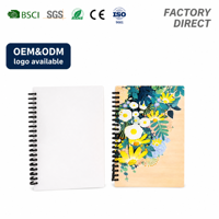 En gros A5 Relié Spirale Sublimation Imprimables Blancs Personnalisable Journal Notebook Fil À Coudre Planificateur Journal