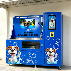 Distributore Automatico <span class=keywords><strong>AIT</strong></span> 24/7 per il Lavaggio di Cani, Macchina Semiautomatica in Acciaio Zincato per il Bagno degli Animali - Product Image 2