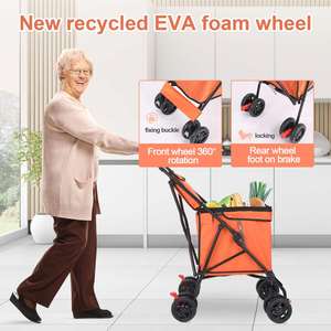 Multi-Purpose Transport Carrier Shopping <b>Trolleys</b> Highly Recommended 4 Wheel Vegetable Shopping <b>Trolley</b> <b>Bag</b> Cart for Old People - Product Image 4
