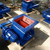 Vanne rotative à chaîne latérale à bride carrée en acier au carbone industriel