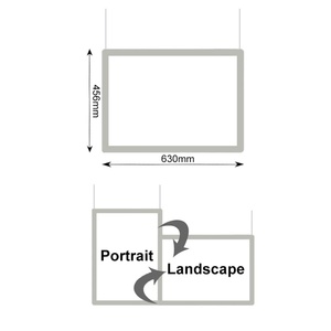 Advertising Window Display High Brightness Eco-friendly <b>Led</b> Acrylic Light Box Real Estate Hanging Customized Color Sign - Product Image 1