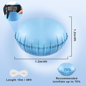 Almohada inflable para piscina de 80x80cm, flotador de PVC para protección de cubierta de piscina - Product Image 2