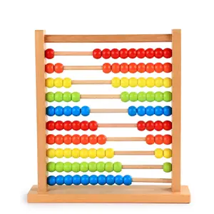Wooden Rainbow Abacus For Children'S Abacus Rack Math Calculating Tool Gift For Kids
