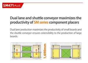 Hanwha-máquina de selección y colocación SM471, máquina de fabricación de PCB, montaje de Chip de teléfono móvil - Product Image 4