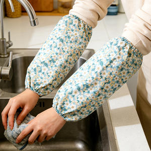 Nuevas Mangas Protectoras de Estilo Campestre con Estampado Floral Azul Pequeño, de Poliéster y Algodón, Resistentes al Agua, para Uso Diario, para Adultos - Product Image 2