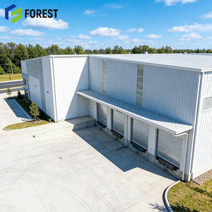 Bâtiment préfabriqué en structure d'acier pour entrepôt/atelier de parc industriel, installation rapide, ossature rigide à longue portée - Product Image 1