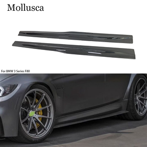 สเกิร์ตข้างคาร์บอนไฟเบอร์แท้ สำหรับรถ BMW ซีรีส์ 3 F80 รุ่น PSM สไตล์ปี 2013-2019 - Product Image 1