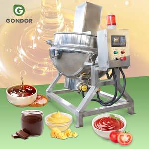 Olla Mezcladora Eléctrica de Acero Inoxidable Monofásica con Agitador Doble para Azúcar y Caramelos - Product Image 1