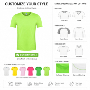 <span class=keywords><strong>Camiseta</strong></span> Deportiva Transpirable <span class=keywords><strong>de</strong></span> Malla <span class=keywords><strong>de</strong></span> Poliéster <span class=keywords><strong>de</strong></span> 160 g para Hombre, con Logotipo Personalizado al por Mayor, Secado Rápido, <span class=keywords><strong>Verde</strong></span> Fluorescente, <span class=keywords><strong>Camiseta</strong></span> <span class=keywords><strong>de</strong></span> Gimnasio OEM - Product Image 4
