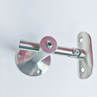 Support mural réglable NF066 en acier inoxydable SS304 SS316 pour main courante, fixation de balustrade pour tube rond, rampe d'escalier