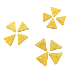 Craquelins de maïs triangulaires saveur <span class=keywords><strong>fromage</strong></span>, croustillants, type Senbei, en gros, pour marque privée OEM, approvisionnement en vrac de snacks céréaliers - Product Image 1