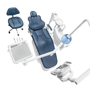 Yeni model OEM onaylı diş ekipmanları tıbbi dişçi sandalyesi deri ünitesi kliniği sandalye