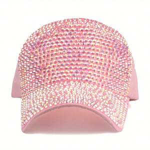 Casquette Snapback Personnalisée 2025 pour Femme et Homme, à Visière Courbe, en Maille Brillante, Style Hip Hop, pour Fête, Casquette Trucker Scintillante, Casquette de Baseball Ornée de Strass - Product Image 2
