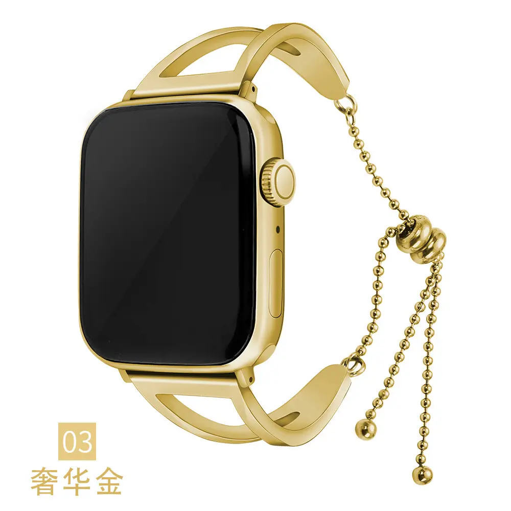 Mode Edelstahl Kette Uhren armband für Damen Damen V-Armband Uhren armband für Apple iwatch Serie 8 7 6 5 42mm 38mm