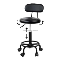 Tabourets de comptoir tendance en PU rembourrés et peu encombrants pour bar de studio, chaise de salle à manger confortable pour îlot de cuisine