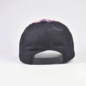 Gorra de Béisbol con Diamantes de Imitación Coloridos, Protección Solar, Diseño de 6 Paneles, Gorras de Béisbol Hechas a Mano - Product Image 5