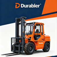 Chariot élévateur diesel tout-terrain de haute qualité, durable, 3 tonnes, 4 tonnes, 5 tonnes, prix d'usine, pour utilisation en intérieur, moteur diesel
