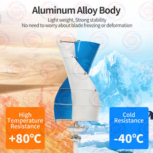 100W-1KW Sistema doméstico Adecuado Generador de turbina eólica de eje vertical 200W 300W 400W 500W Generadores de viento - Product Image 4