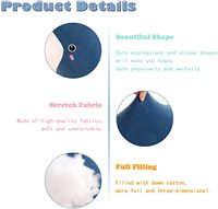 Peluche de baleine bleue, Animal mignon, poisson en peluche, oreiller de câlin personnalisé océan, jouet doux, vente en gros, poupée en peluche