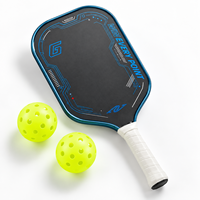 Raquette de pickleball en fibre de carbone avec un sweet spot large, légère, pour hommes et femmes, avec poignée antidérapante confortable