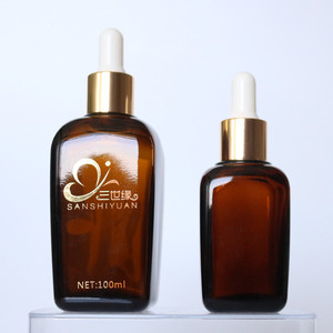 Customized Design 15ml 25ml <strong>35ml</strong> 50ml 100ml Glass Packing Empty Essential Oil Amber <strong>Bottle</strong> with Gold Silver Cap - Product Image 1