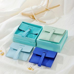 Custom Luxury Microfiber Jewellery Envelopes Pouch Bag Bracelet <b>Earrings</b> Jewelry Pouches - Product Image 1