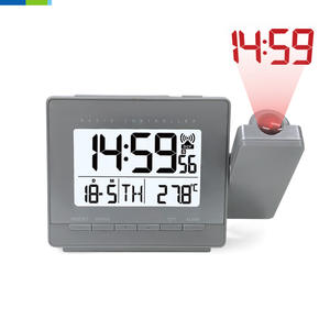 Orologio elettronico con Display digitale in plastica radiocomandato per soggiorno con proiezione di umidità della temperatura del Display ora - Product Image 6