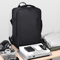 Sac à dos pour ordinateur portable pour hommes, extensible, grande capacité, étanche, 15,6 pouces, pour les voyages et le travail