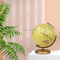 Globe Antique de 30cm, Modèle de Terre, Carte du Monde, Décoration de Bureau, Grand Globe Antique