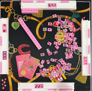 Tuiles de Mahjong Américaines de Luxe Année du Cheval en Acrylique Rose Portable pour Divertissement Personnalisé avec des Tuiles de Mahjong - Product Image 4