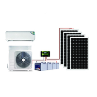 Climatiseur solaire 9000 12000 18000 24000 BTU HORS RÉSEAU DC 48V Split Hybrid AC/DC Climatiseur solaire