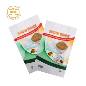 Saco De Plástico Transparente Embalagem Em Pó Bolsa De Açúcar Alimentos Heat Seal Sacos 1kg Açúcar Especiarias Embalagem Saco Com Zíper