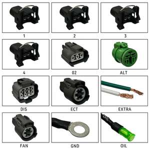 Integra Civic B16 B18 D16 OBD1 1992-1995 B/D系列预算CNCH-OBD1-1的ECH004-HC FIC30发动机线束 - Product Image 5