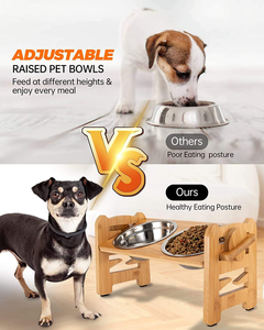 Tigela Elevada Premium Grande para Cães, Ajustável em Altura, Antiderrapante, Durável, Aço Inoxidável, Ecológica, Portátil, Comedouro Saudável para Pets - Product Image 2