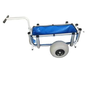 Chariot de plage en <span class=keywords><strong>aluminium</strong></span> avec <span class=keywords><strong>roues</strong></span> à ballons, <span class=keywords><strong>brouette</strong></span> légère pour usage extérieur - Product Image 3